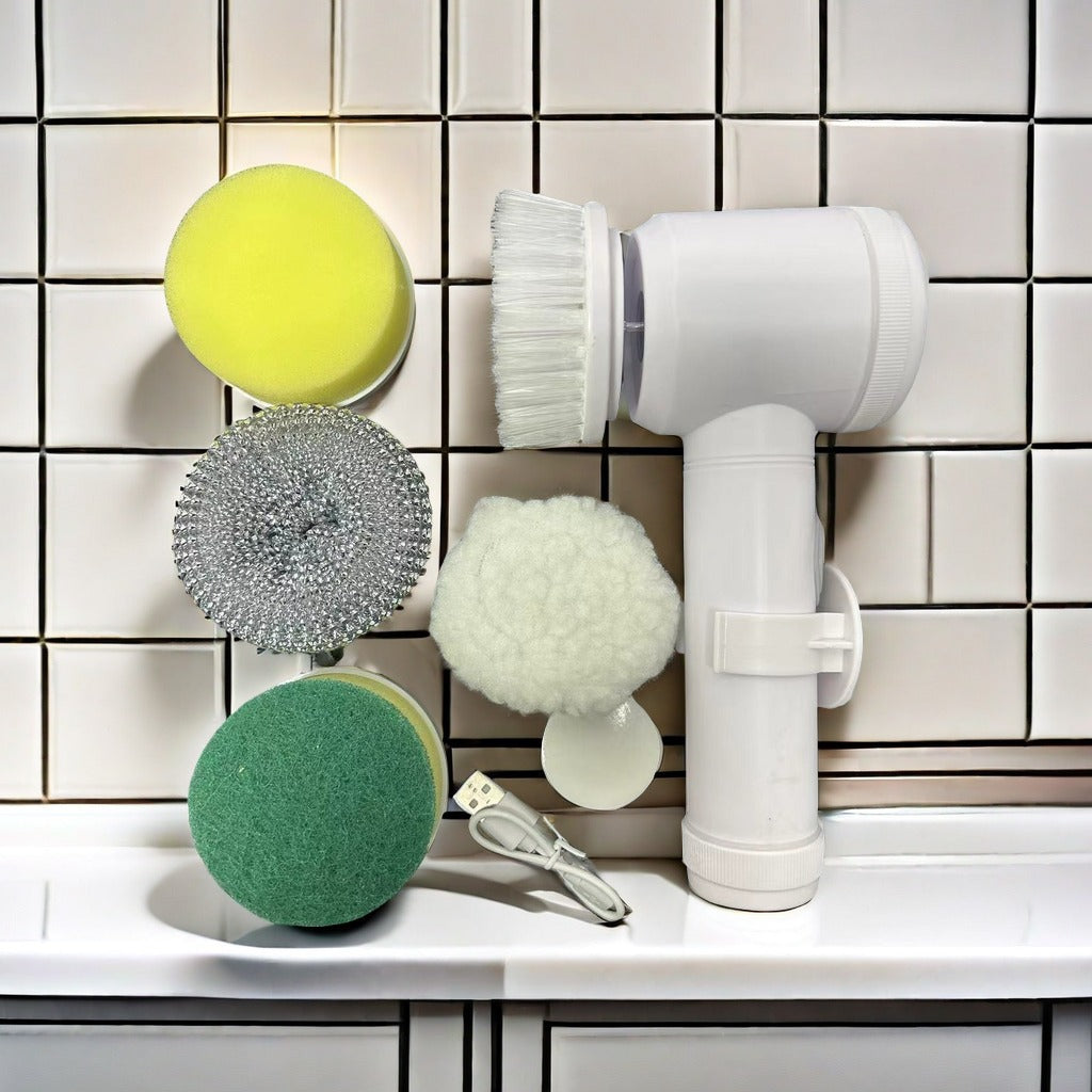 Handheld Wireless Electric Cleaning Brush for Kitchen and Bathroom