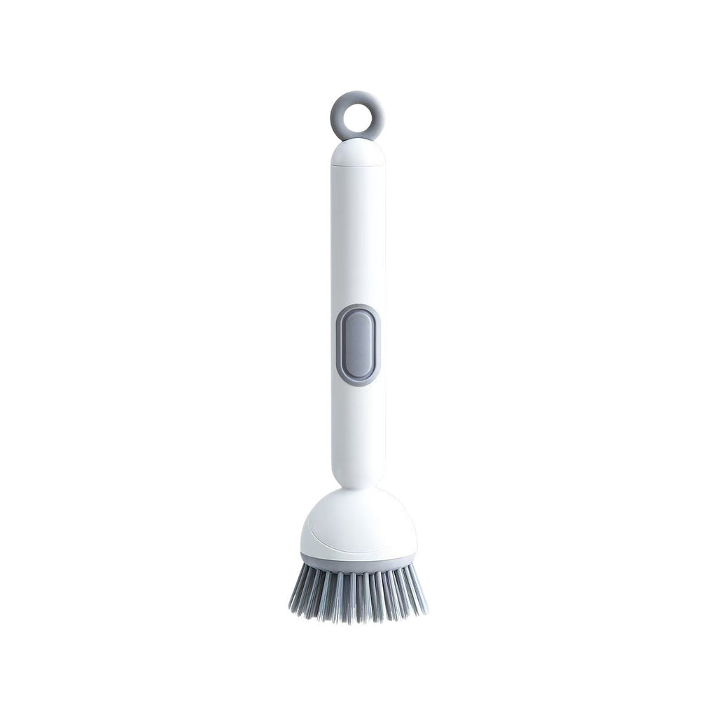 Rotatable Kitchen Pot Brush with Liquid Dispenser